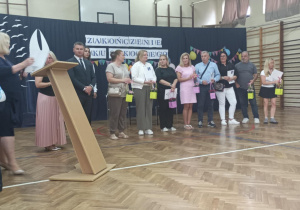 Wyróżnieni rodzice uczniów wzorowych.