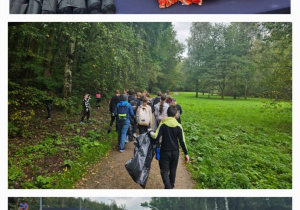 Kolaż zdjęć z akcji Sprzątanie Świata
