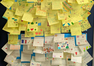 Plakat wykonany przez dzieci.