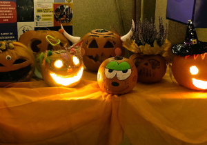 Świetlicowy konkurs na najpiękniejszą dynię.