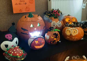 Świetlicowy konkurs na najpiękniejszą dynię.