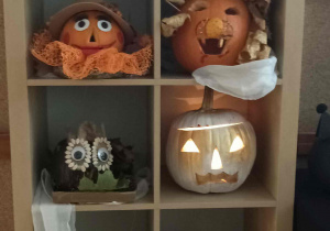 Świetlicowy konkurs na najpiękniejszą dynię.