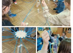 Lekcja wychowawcza w klasie 5b – „Budujemy wieżę współpracy”