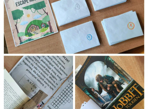 Klasa 6b wyruszyła dziś w niezwykłą podróż do świata Hobbita!